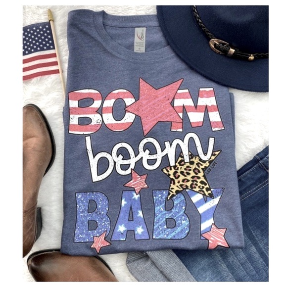 A Girl Thing Tops - 282 ☀️BOOM BOOM BABY, INDEPENDENCE, FIREWORKS, BOOM 4th JULY t-shirt